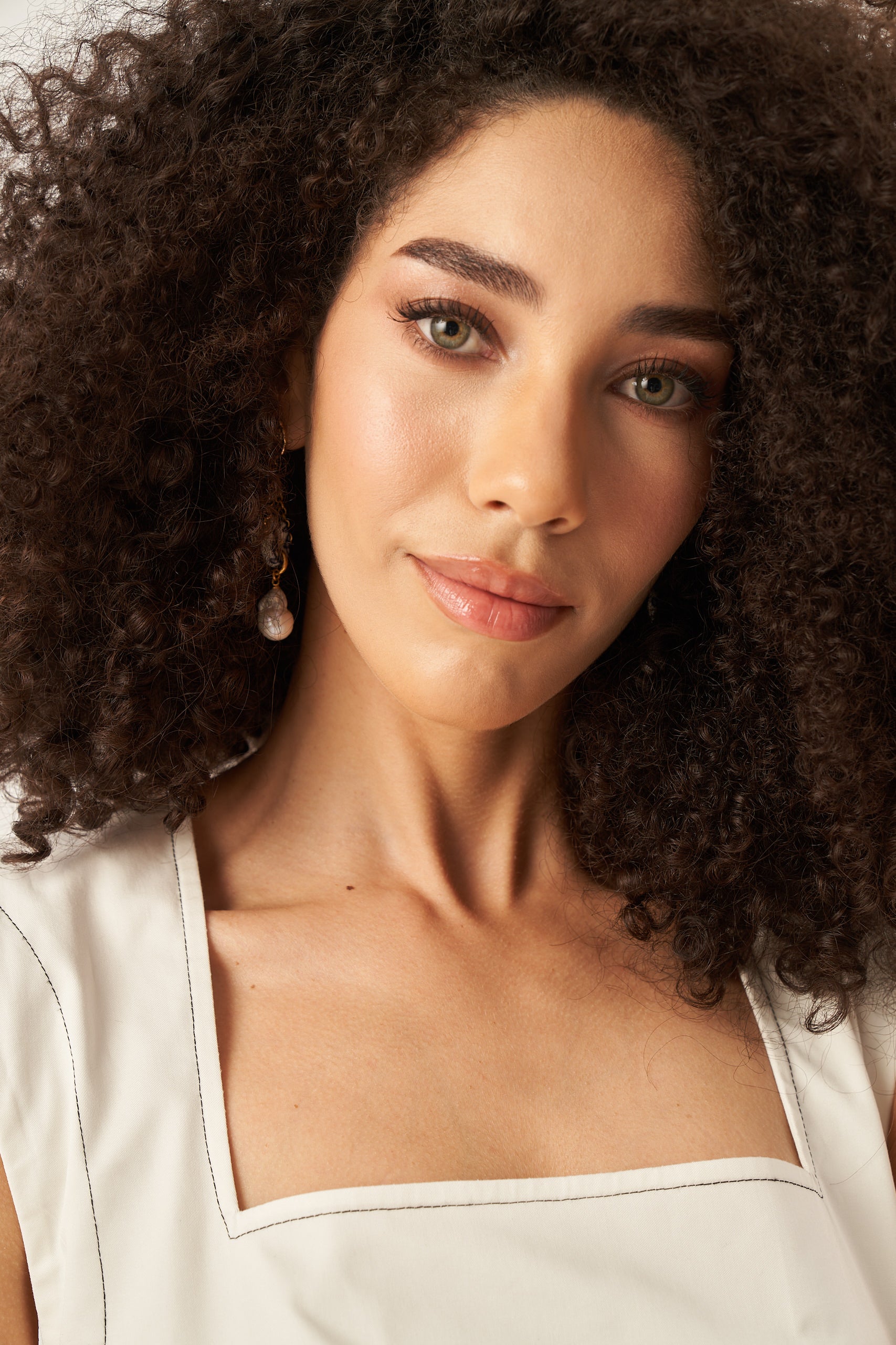 Dudu Koton Elbise Ekru