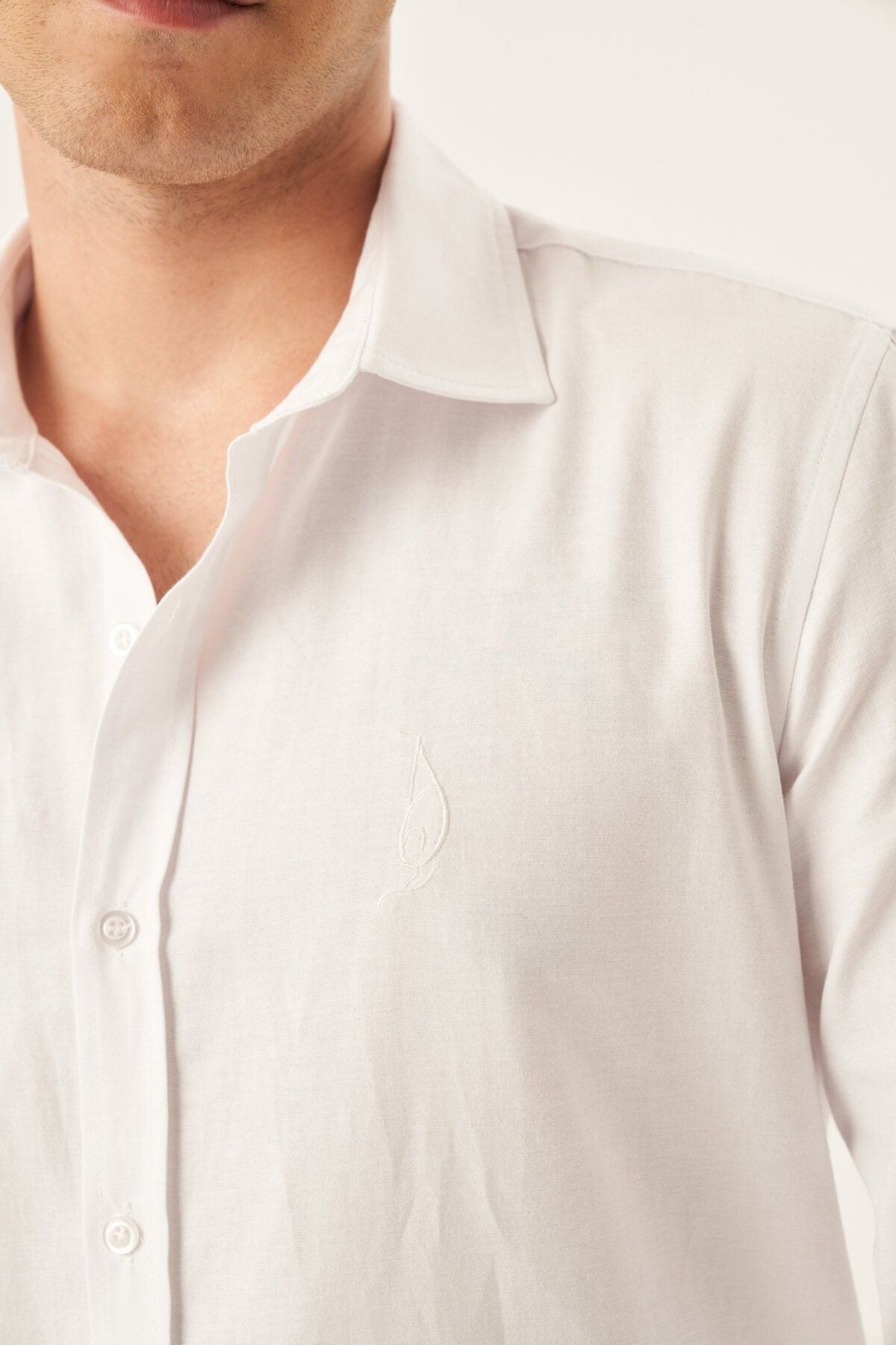 Jivan Men's Shirt - White