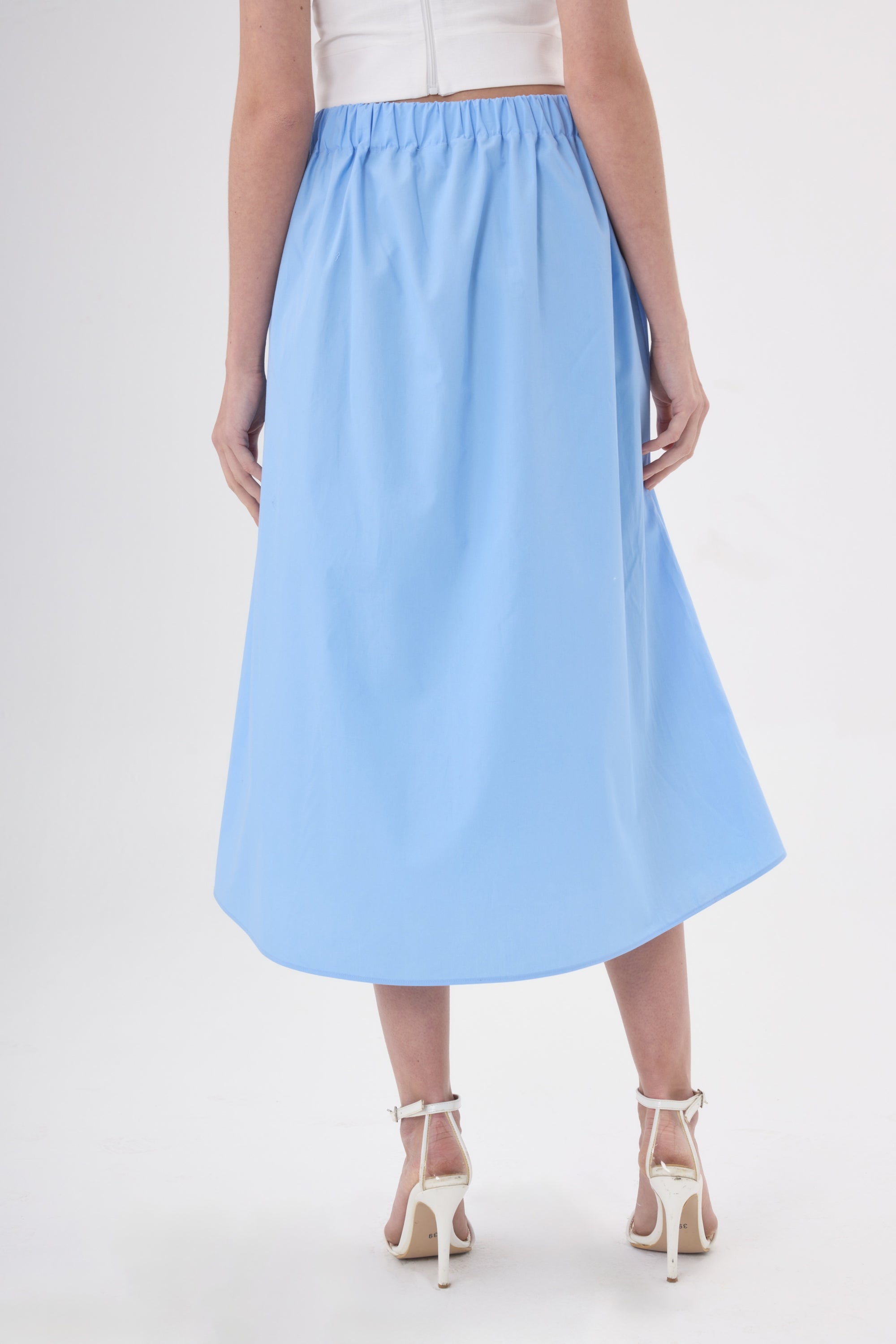 Marnis Flap Pocket Midi Skirt