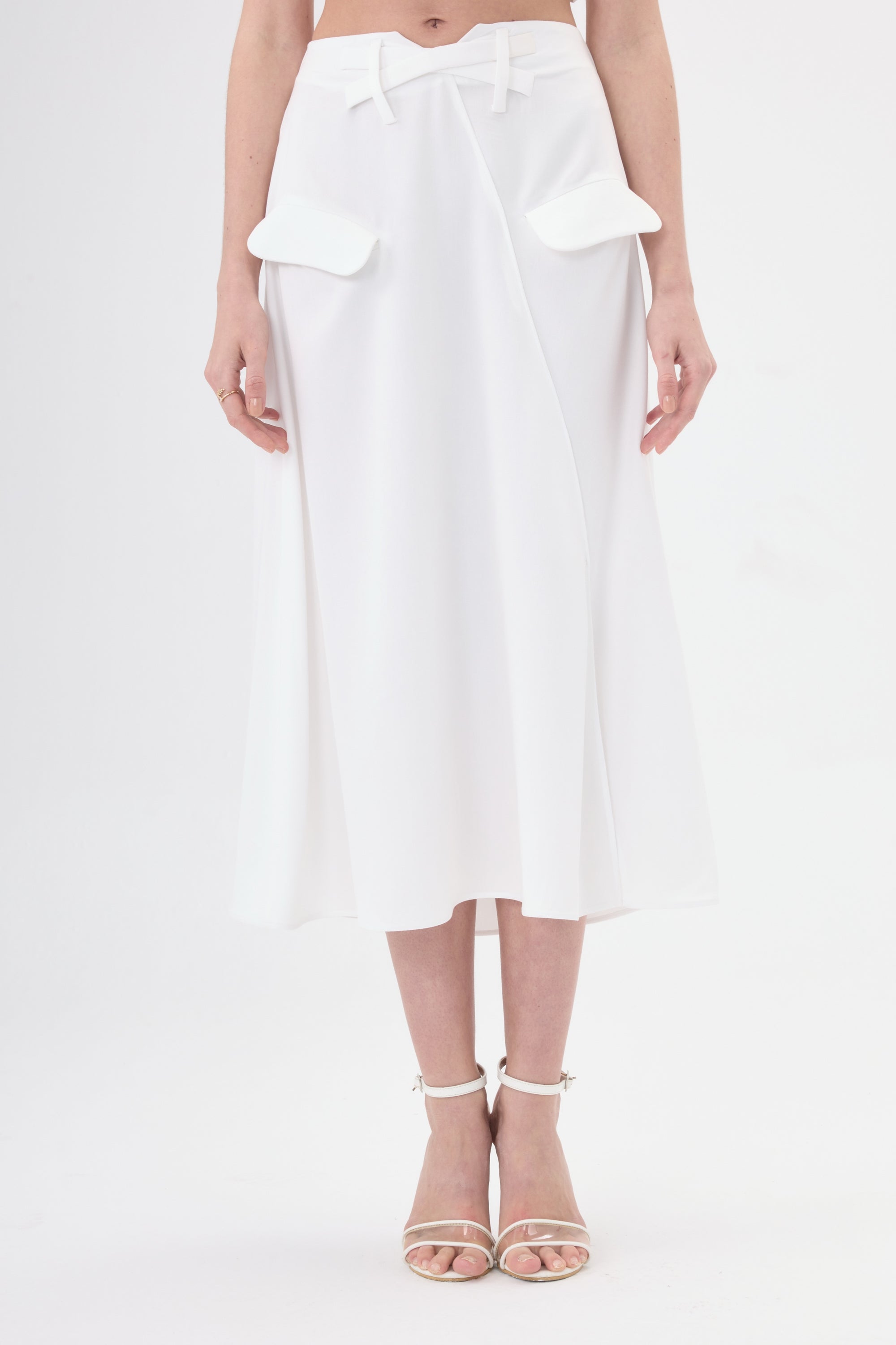 Melora Cep Kapaklı Midi Etek